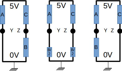 Equivalent pot circuit